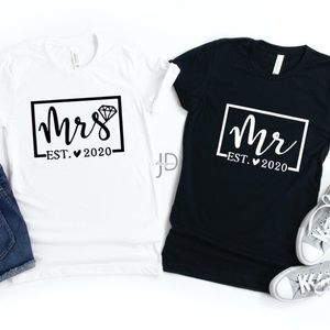Mr and Mrs Anniversary Shirts Newlywed Honeymoon